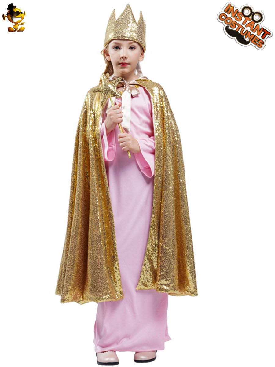 Mascarada etapa traje rendimiento traje juego de rol traje niña capa
