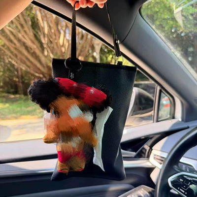 All-Season Universal Car Decoration — Car tissue box/set - leather-style-crying-baby