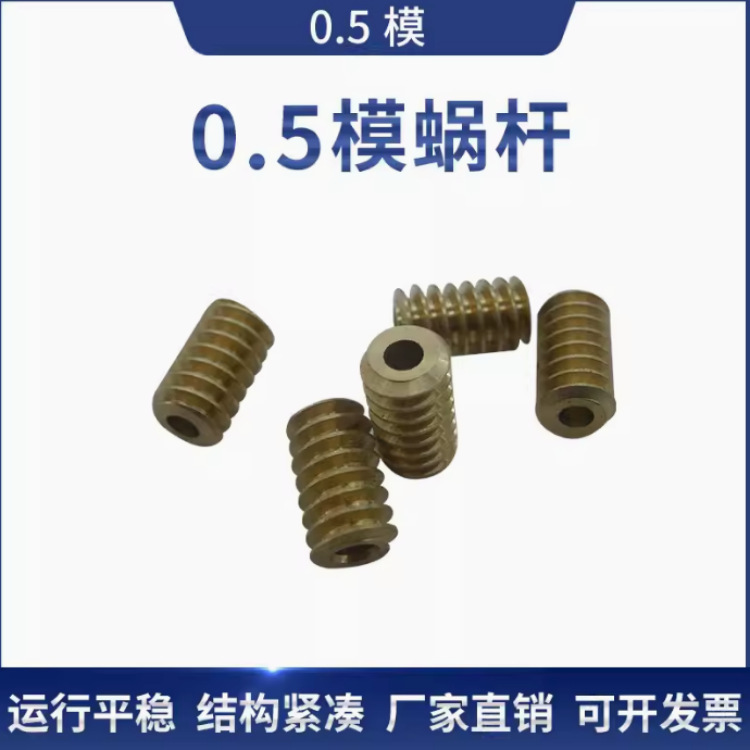 Factory low price 0.5 mold worm single head Copper Worm motor motor shaft gear worm