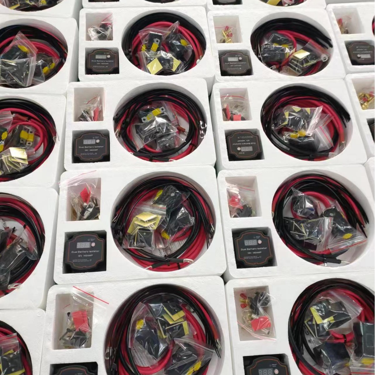 Coche inteligente doble batería aislador traje 3 M 6 M batería aislador 12V140A relé VSR traje