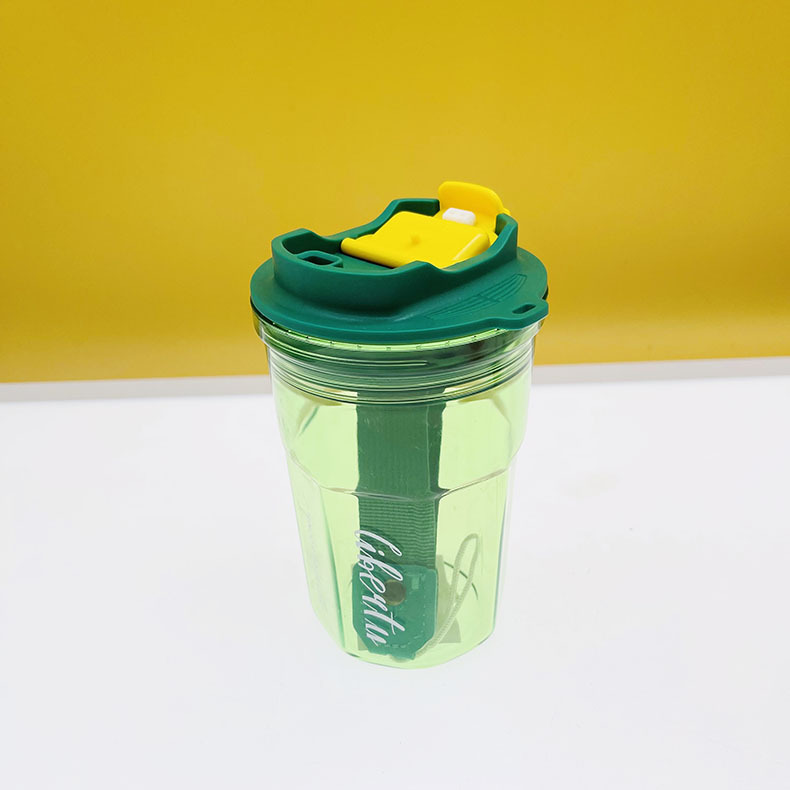 Fabricantes de tazas de cola de plástico de PC tazas de cola de frutas de palomitas de maíz una taza taza de cola taza de café doble