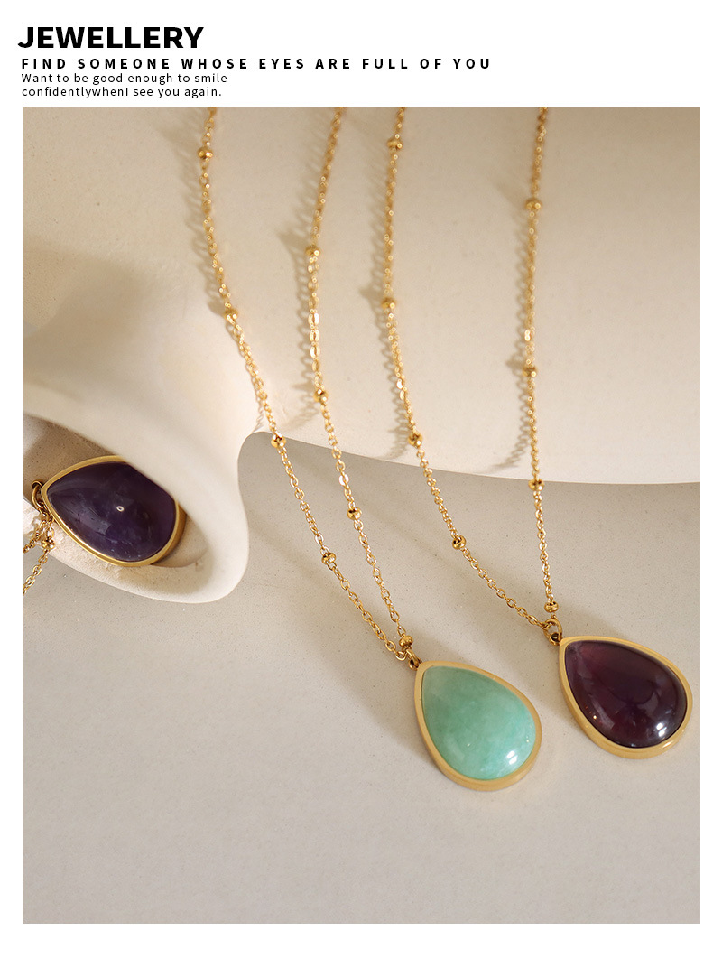 Oval Pattern PVD Coated Real Gold Plated 18K Gold Oval 304 Stainless Steel Ethnic Style Waterproof Non Tarnish 304 Stainless Steel Necklace
