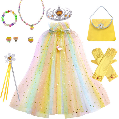 Frozen Elsa Anna Princess Child's Cloak Dress Coat Scarf Overcoat