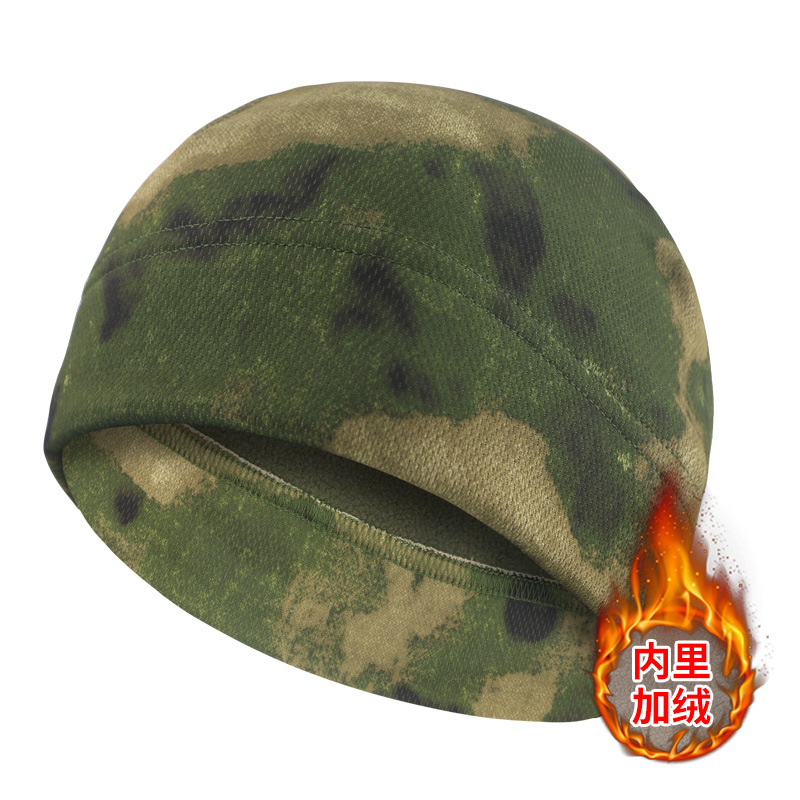 Sombrero cálido de invierno, capucha gruesa, ciclismo al aire libre, máscara a prueba de viento, camuflaje, sombrero a prueba de frío para hombre, casco, forro polar, calor