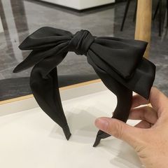 新商品のネットの赤い気質のカチューシャの蝶結びのカチューシャの成人の夏の外出の黒色のカチューシャの高級な爆発のカチューシャの女性