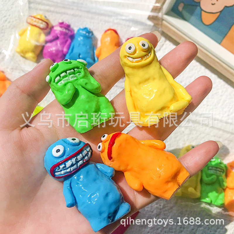 Super feos, bonitos monstruos de barro pellizcantes, música divertida, juguetes, adornos feos, ocho monstruos, celebridades en línea, descompresión, descarga de cosas feas