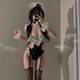 Small-breasted women pure want cos maid cook girl jumpsuit pajamas lace sexy lingerie sexy maid suit uniform