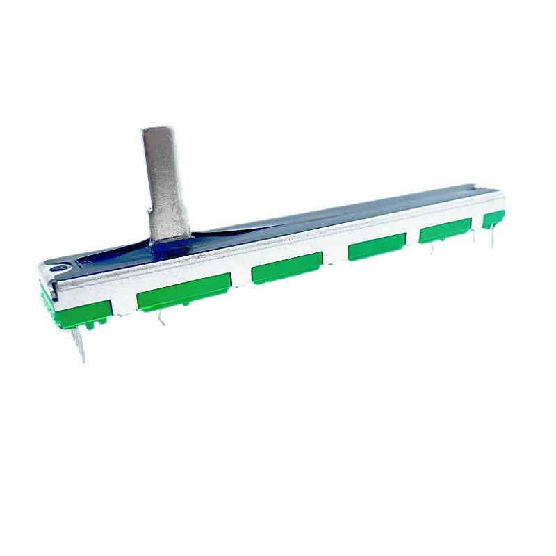 Potenciador de deslizamiento directo doble longitud 75MM carrera 60MM película de carbono mezclador empujador tarjeta de sonido Potenciador de deslizamiento directo