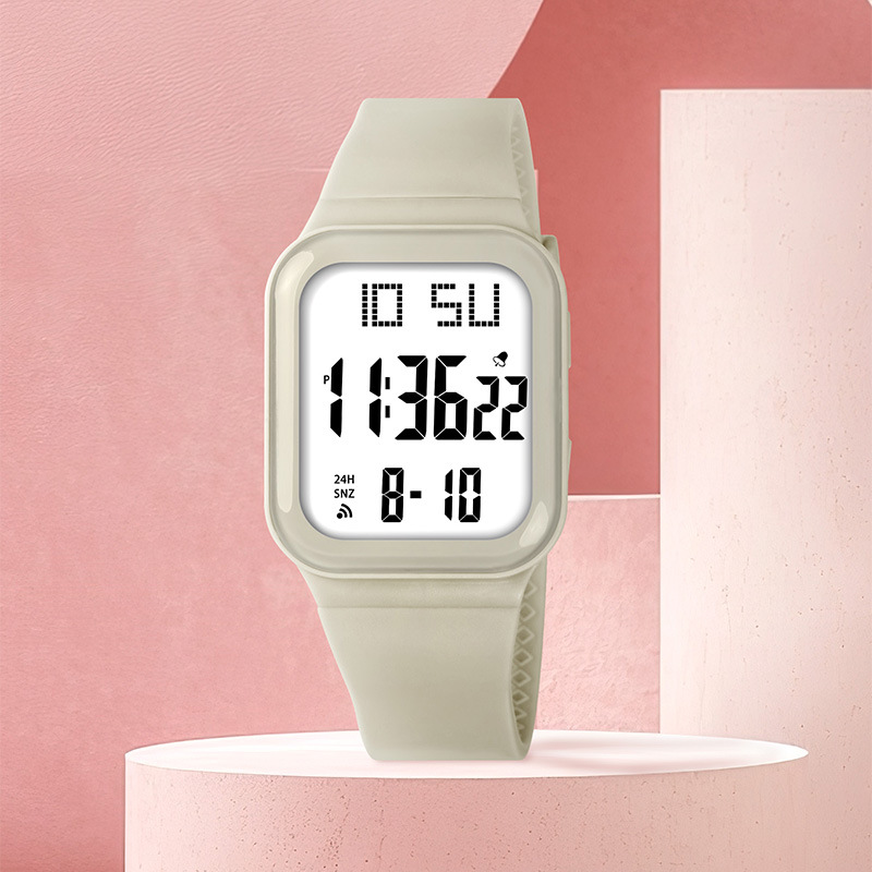 Tendencia de estudiantes de secundaria secundaria deportivos al aire libre luz nocturna relojes electrónicos multifunción relojes electrónicos alarma al por mayor