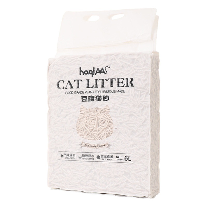 Fábrica en stock original tofu gato arena 6l té verde mezclado planta gato basura mascotas suministros al por mayor venta caliente transfronteriza