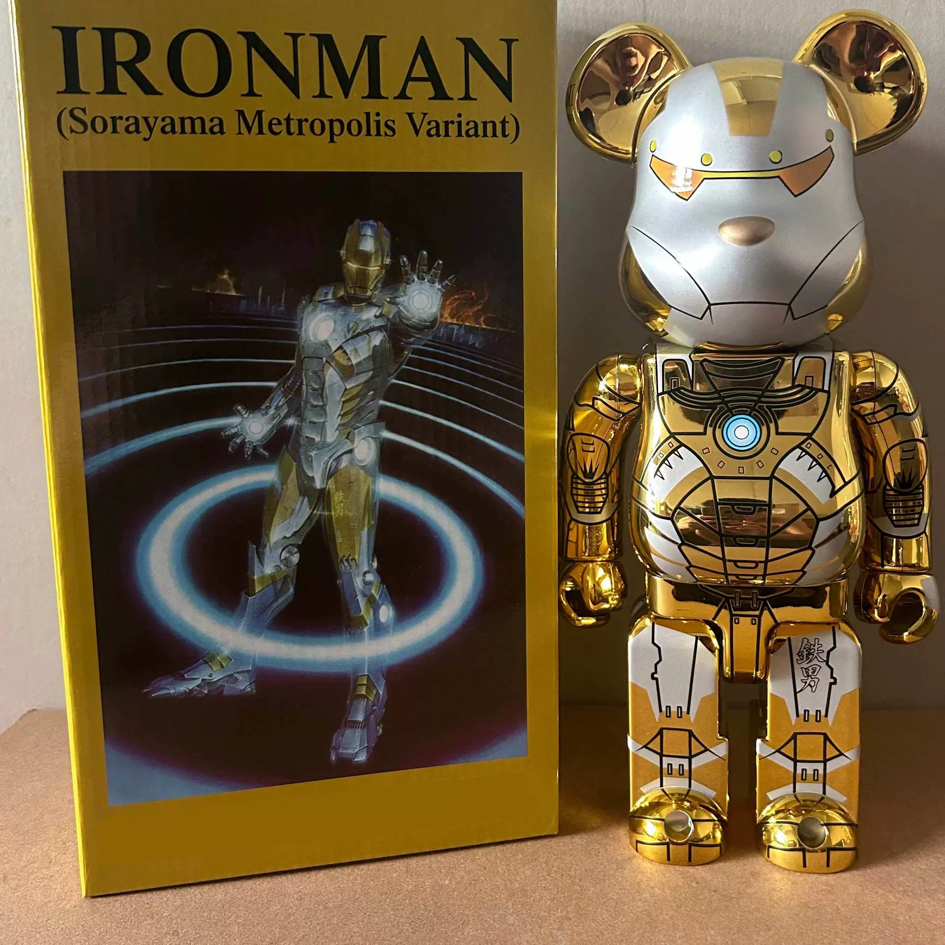 Bearbrick 400% Violent Xiong Fan Gogh — фигура «Подсолнух», кролик, звезда, луна, поверхностный трендовый дизайн