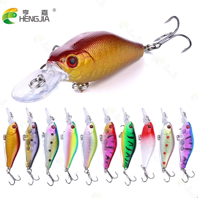 HENGJIA/亨嘉 Bionic lure bait 8g with beads floating in water, rock fat man fishing hard bait wholesale