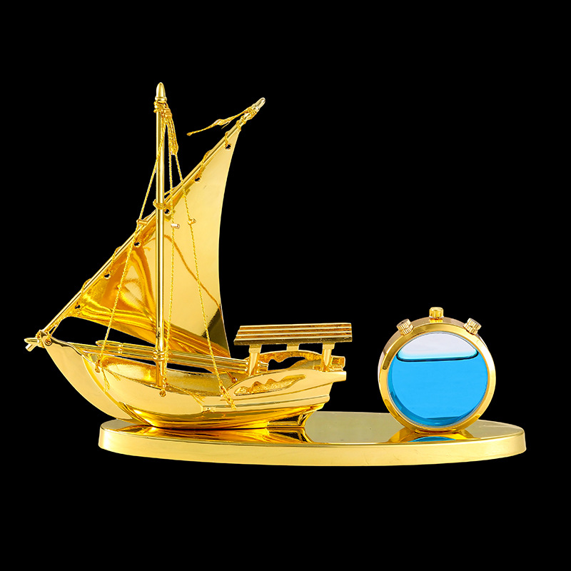 Car Ornaments Alloy Boat Car Perfume Seat Cow New Entry and Exit Safe Car Interior Decoration Supplies Aromatherapy Ornaments