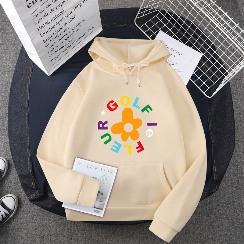 Cross-Border Xiaohua Golf Wang Tyler the Creator Printed Sweatshirt with Colorful Letters, Suitable for Both Men and Women Cross-Border Xiaohua Golf Wang Tyler the Creator Printed Sweatshirt with Colorful Letters, Suitable for Both Men and Women