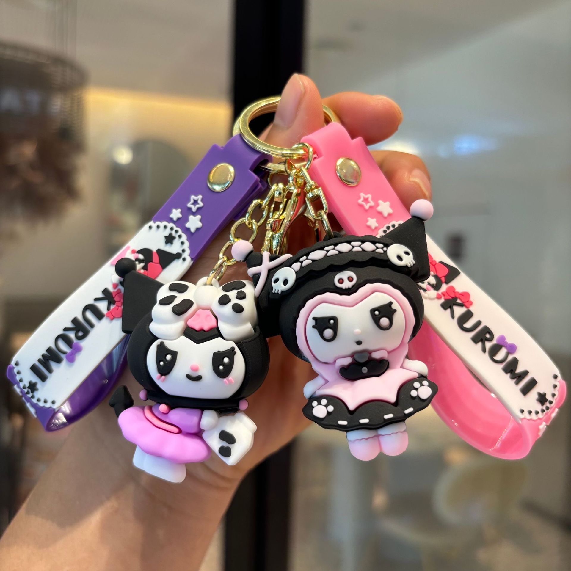 Creativo Sanrio Colomi Keychain PVC Muñeca Colgante Bolso de automóvil Keychain Baby Gripper Regalo pequeño