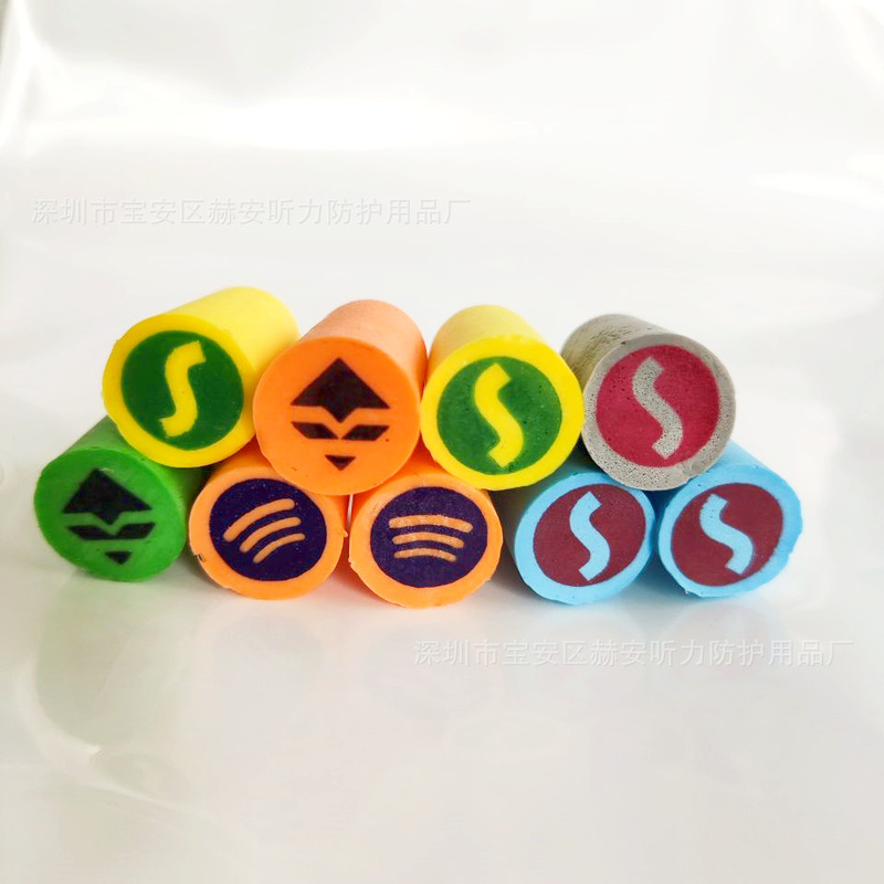 Sponge Earplug Printing, Sponge Printing, Earplug Printing, Multiple Colors Available, Waterproof