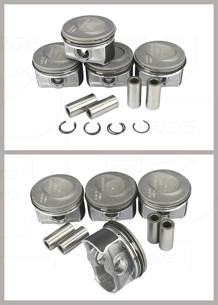Suitable for Volkswagen Audi A3 Seat 1.2Tcbz Engine Piston Assembly 03F107065F Piston Ring