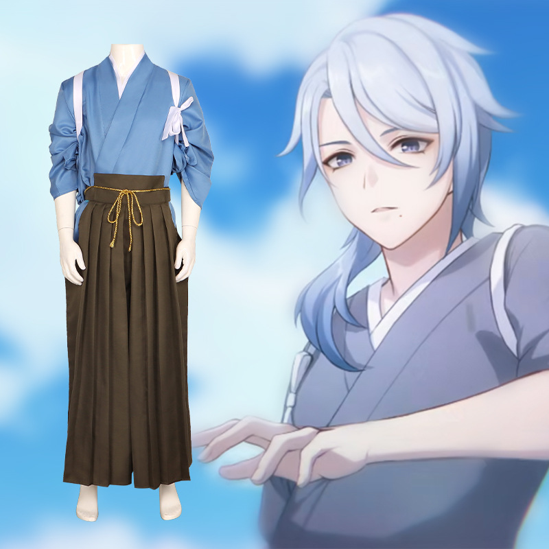 原神cosplay服 神里綾人cos服 劍道服遊戲表演和服遊戲角色表演服