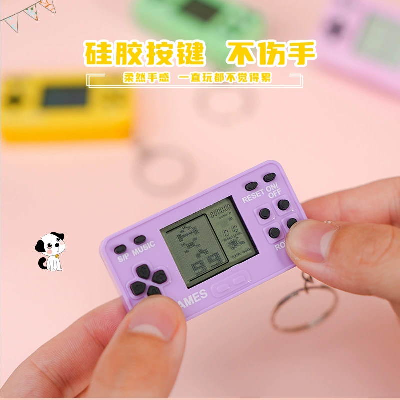 Тетрис, мини игровая консоль, электронный мультяшный брелок (игровой)