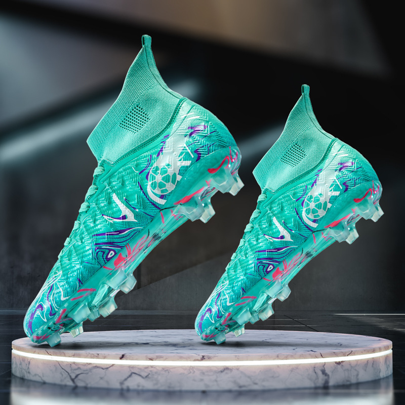 Zapatos de Fútbol de Caña Alta de Suela de TPU Transpirables para Césped Artificial