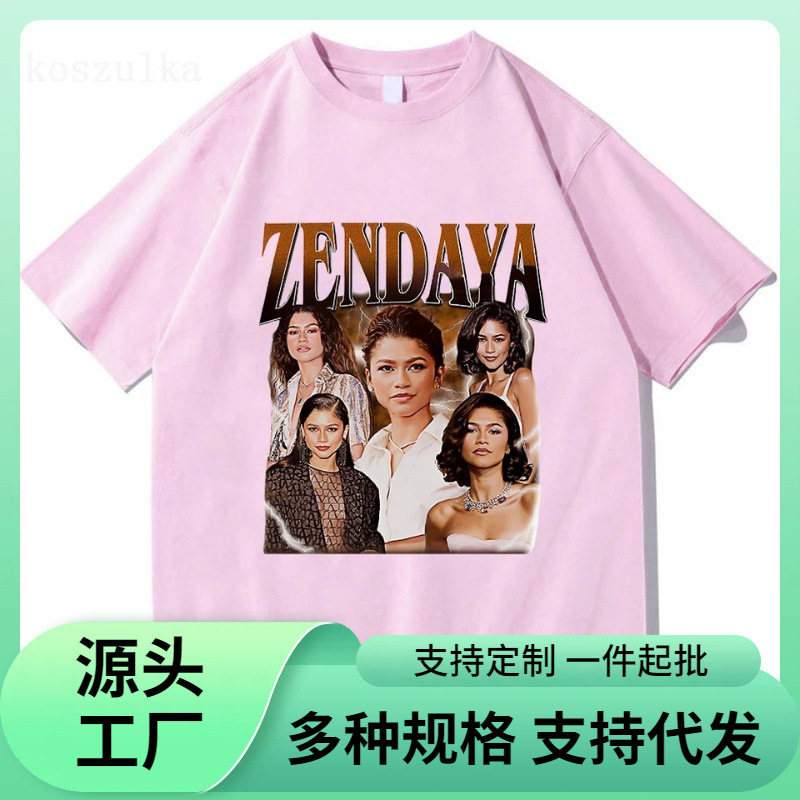 【European Size Cotton T-Shirt】I Told You so Challenger Zendaya T-Shirt for Women Harajuku Aesthetic Graphic T-Shirt 【European Size Cotton T-Shirt】I Told You so Challenger Zendaya T-Shirt for Women Harajuku Aesthetic Graphic T-Shirt