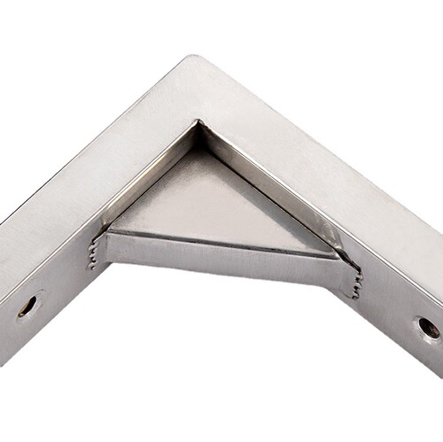 【Factory Direct Sale】Thick Marble Stainless Steel Triangular Support Bracket Wooden Board Shelf Sill Bracket Bookshelf