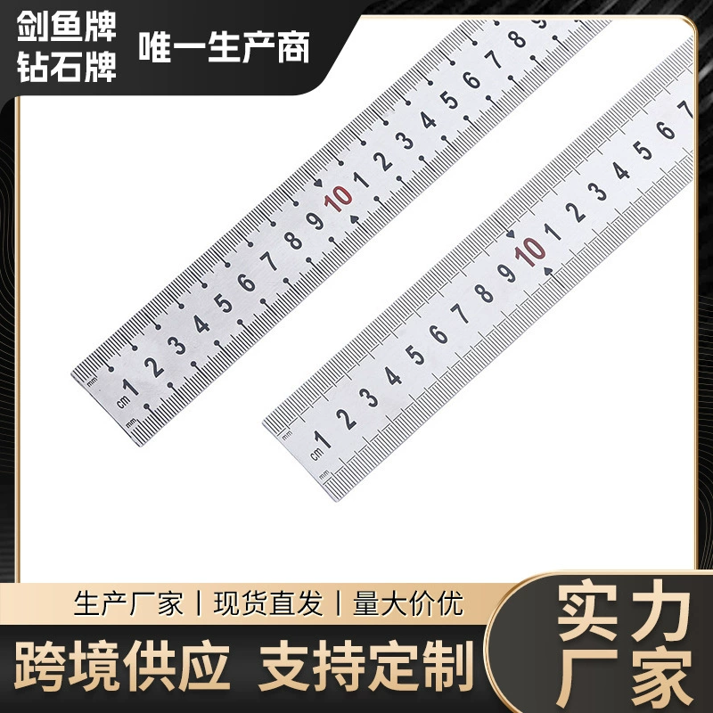 Прямые поставки с фабрики могут быть настроены высокоточная линейка из нержавеющей стали деревообрабатывающая маркировочная линейка студент инструмент для рисования линейка шкала