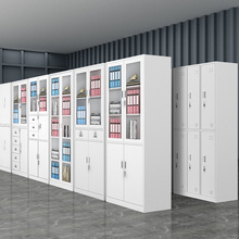 铁皮文件柜办公室会计凭证柜资料档案柜家用带锁收纳矮柜子储物柜