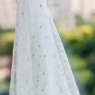 in stock wholesale dot flower hollow mesh jacquard lace fabric women's children's dress dress stage clothes soft and breathable