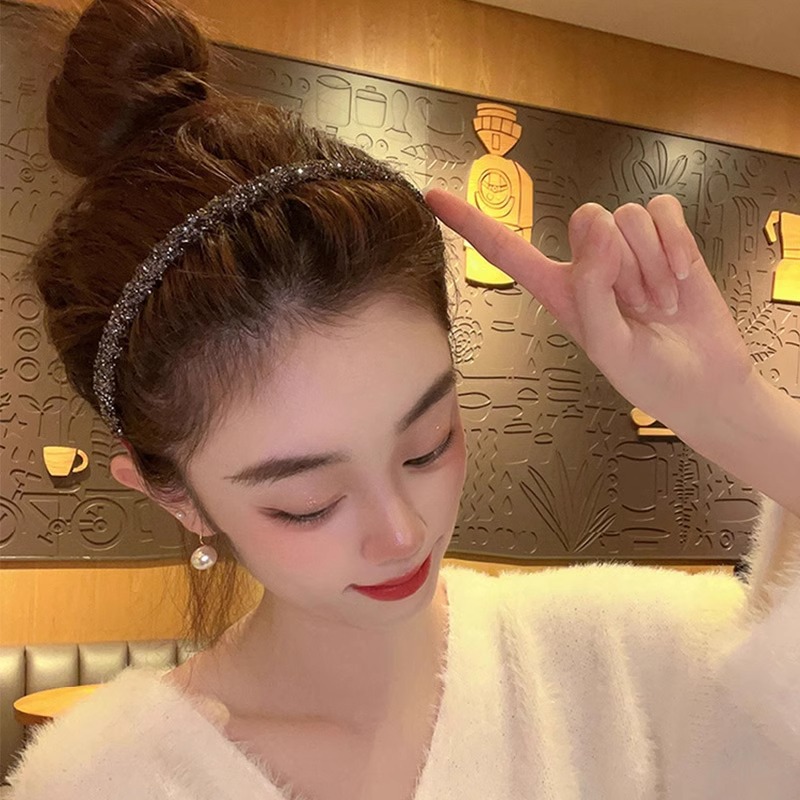 Liu Hai cabello roto para mujeres 2024 nuevo lavado de cara especial antideslizante banda de presión de dientes cabello de cabeza cabeza alta cráneo cráneo clip para el cabello