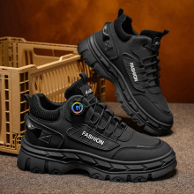 2025秋季男鞋新款高帮马丁靴男士英伦风复古厚底工装鞋休闲短靴子