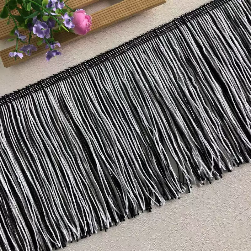 High 15-20cm Black and White Double Line Encryption Poward Latin Dance Soviet Performance Clothing Supplementary Materials