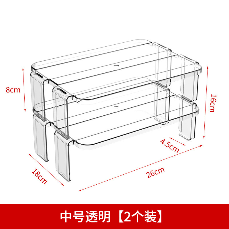 冷蔵庫の棚の内部の多層の台所用品の家庭用大全は階層的に台の食器棚の調味料の瓶の収納棚を隔てています。|undefined