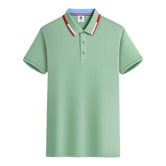 Polo shirt customized printed logo ice silk lapel short-sleeved work clothes customized cultural advertising shirt T-shirt factory clothing embroidery
