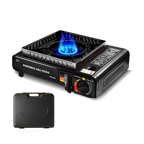 Outdoor Camping Stove Gas Burner Dual-Purpose Portable Propane BBQ Grill with Magnetic Butane Car Gas Stove