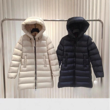 Cross-Border High-End Version 26 Mengjia Autumn and Winter New Women's Hooded Mid-Length Lightweight Comfortable A-Line Thickened down Jacket