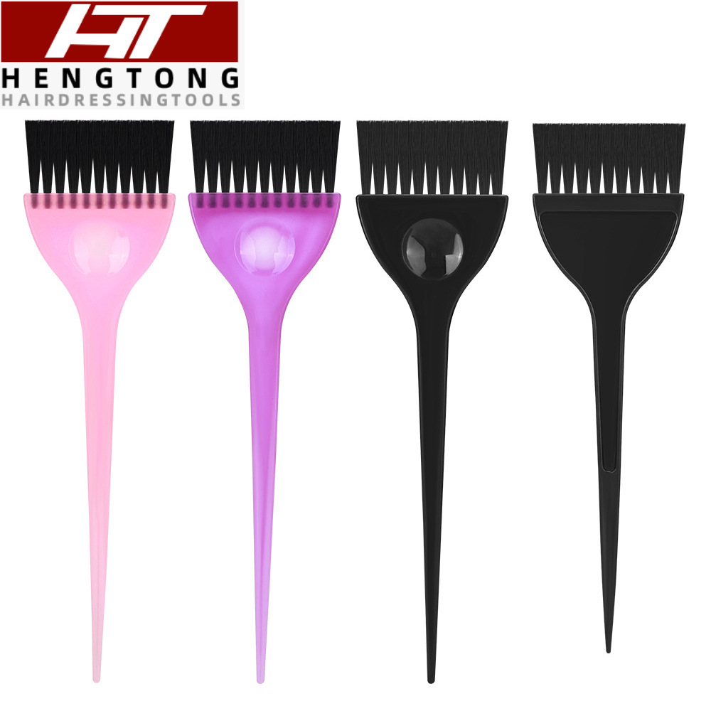 Herramientas de peluquería Hot sale peinado de cabello cepillo de aceite de salón de plástico negro unilateral conjunto de cepillo de cuidado de aceite de peinado