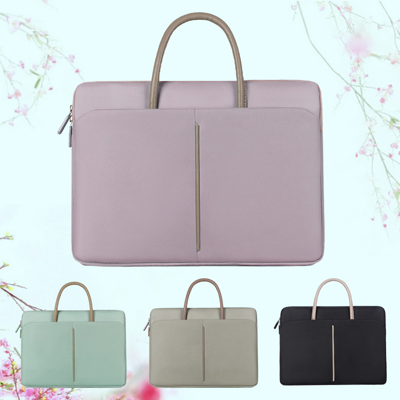 Wholesale Business Simple Casual Notebook Laptop Bag Export 16inch Computer Handbag Women's Ready Stock