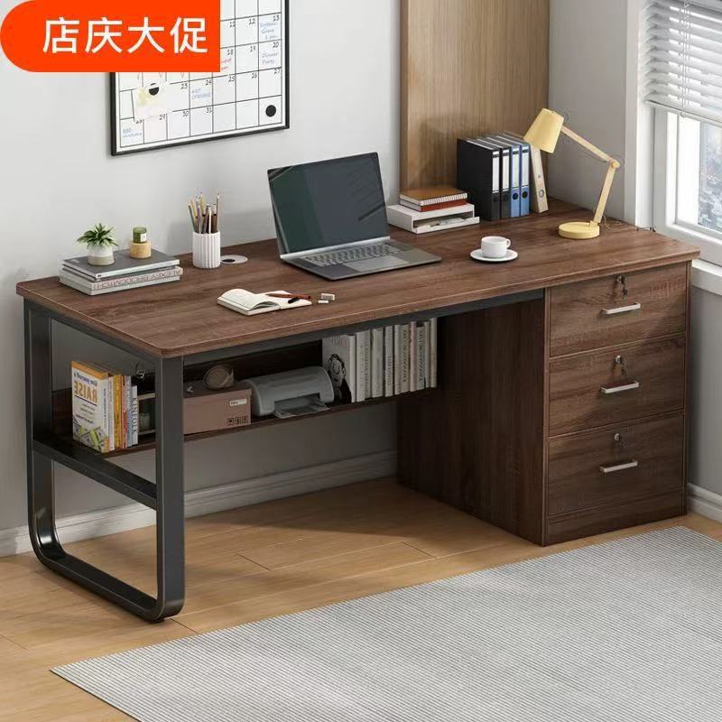 Computer Desk Desktop Home Office Desk Modern Simple Style with Drawer Desk and Chair Set Bedroom Student Study Desk