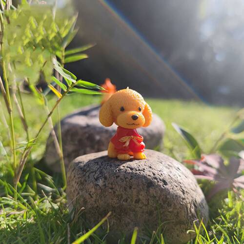 Puppy Teddy Manufacturer wholesale moss micro landscape ornaments PVC crafts DIY landscaping accessories accessories materials