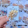 Brooch, high-end metal protective underware lapel pin, fresh cute universal accessory, pin, simple and elegant design, V-neckline