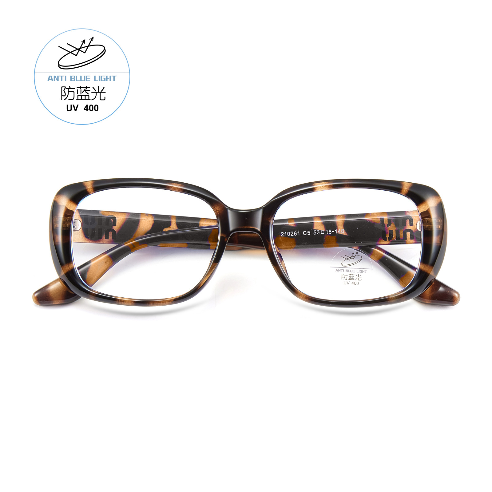 Sentido de la atmósfera, use un marco ovalado de carey retro, el marco de gafas anti-luz azul de la celebridad de Internet TR se puede equipar con polarizaciones Danyang