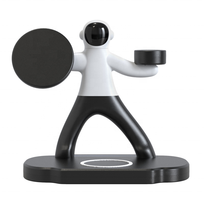 苹手表手机蓝牙耳机磁吸多功能充电器底座果快充多三合一无线充