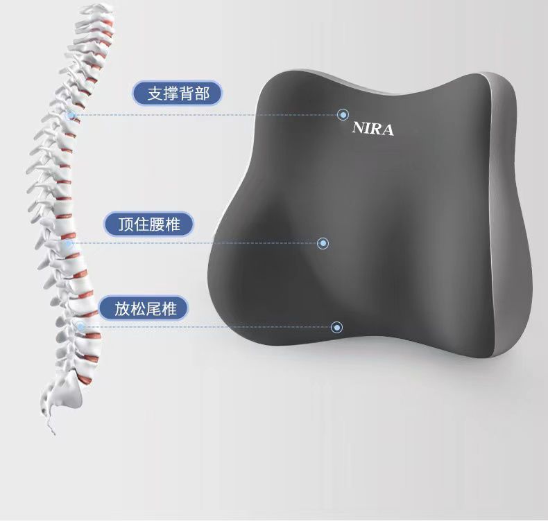 Office Chair Cushion for Long Sitting, Lumbar Pillow, Workstation Lumbar Support, Back Cushion, Waist Support, Custom Waist Pad