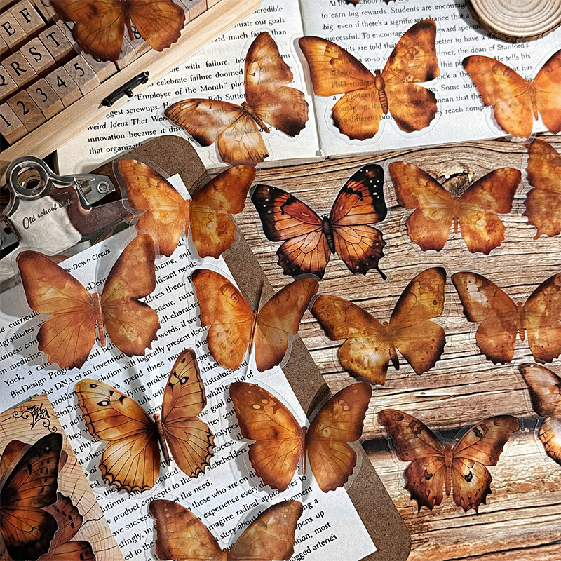 Todas las cosas crecen serie transparente impermeable pet pegatinas de tela de mano bolsas diy material de decoración de plantas pegatinas de papelería animal