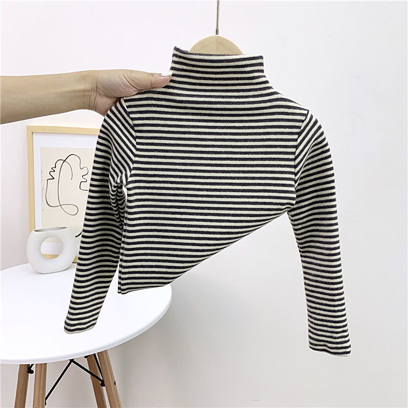 Ropa infantil 2026 nueva camiseta de base infantil camiseta de manga larga para niños con ropa de moda para niños niñas camiseta de aire extranjero