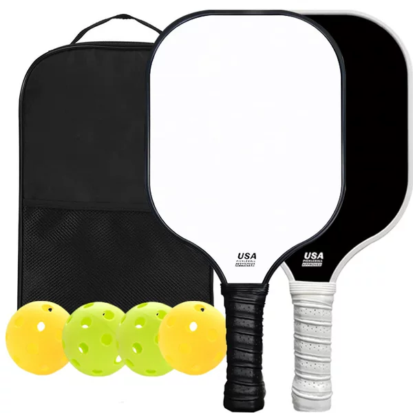 Cross-border best-selling Pickleball racket outdoor sports set professional fiberglass honeycomb pickleball racket