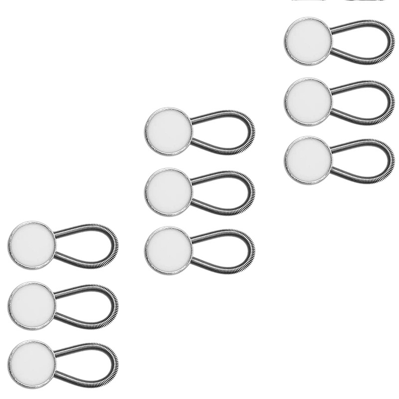 Cruz-frontera 10mm cuello elástico camisa elástica protección del medio ambiente aleación primavera cintura ajuste hebilla cintura expansión hebilla extensor