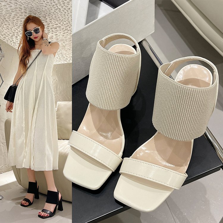 Elegant Women's Square Toe Pumps With Thick Heels For Autumn_voghion.com