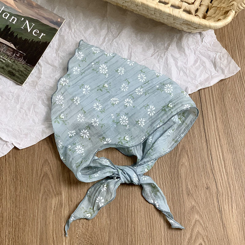 Bufanda triangular con cintura para mujer nuevo estilo fino decoración de flores protección para el cuello bufanda de seda bufanda de seda bufanda de todo fósforo de alta calidad banda para el cabello